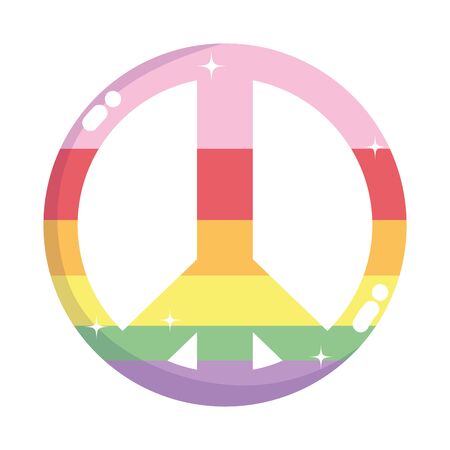 lgtbi love and peace design, Pride day sexual orientation and identity theme Vector illustrationのイラスト素材