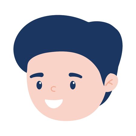 Avatar man cartoon design, Boy male person people human social media and portrait theme Vector illustrationのイラスト素材