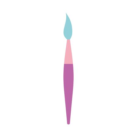 school brush paint artistic isolated icon designのイラスト素材