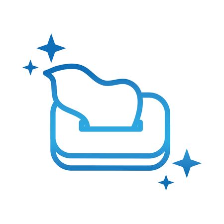 personal hand hygiene, tissue paper in box, disease prevention and health care gradient style icon vector illustrationのイラスト素材