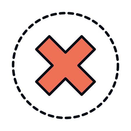 math education school science arithmetic multiplication symbol line and fill style iconのイラスト素材