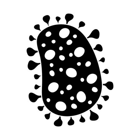 coronavirus covid 19 pathogen disease respiratory isolated icon vector illustrationのイラスト素材