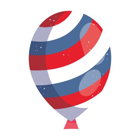 striped balloon design, Party celebration entertainment holiday fun birthday decoration and joy theme Vector illustrationのイラスト素材