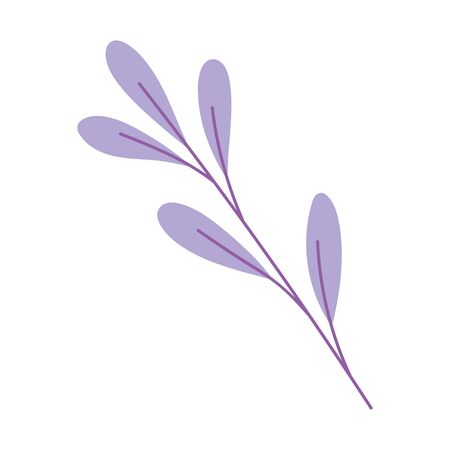 branch leaves foliage nature isolated icon design white background vector illustrationのイラスト素材