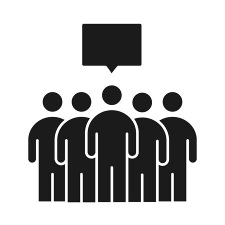 businesspeople group teamwork management developing successful silhouette style icon vector illustrationのイラスト素材