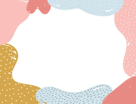 memphis style abstract decoration texture with spots background vector illustrationのイラスト素材