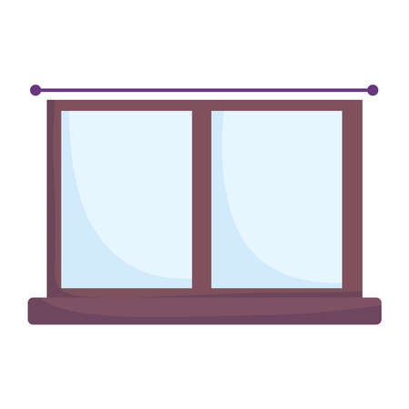 window frame decoration interior isolated design icon white background vector illustrationのイラスト素材