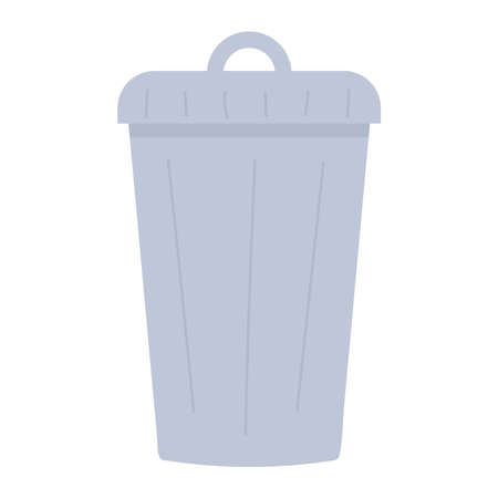 trash can waste cleaning isolated design icon vector illustrationのイラスト素材