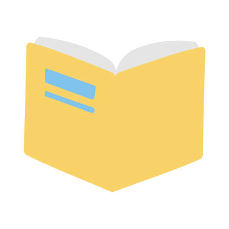 open book literature reading learn isolated design icon vector illustrationのイラスト素材