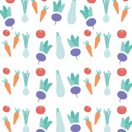 vegetables background cooking, restaurant menu fresh vegetarian food vector illustration