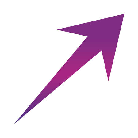 arrow direction related icon, up growth graphic concept gradient style vector illustrationのイラスト素材