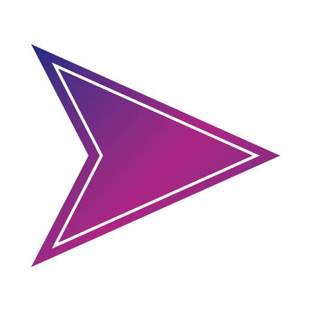 arrow cursor web click digital icon gradient style icon vector illustrationのイラスト素材
