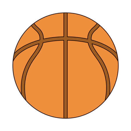 basketball ball equipment sport line and fill style icon vector illustrationのイラスト素材