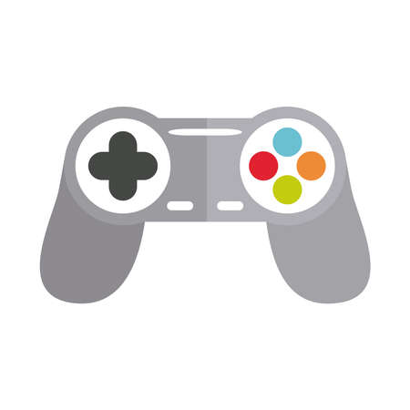 cartoon controller video game toy object for small children to play, flat style icon vector...