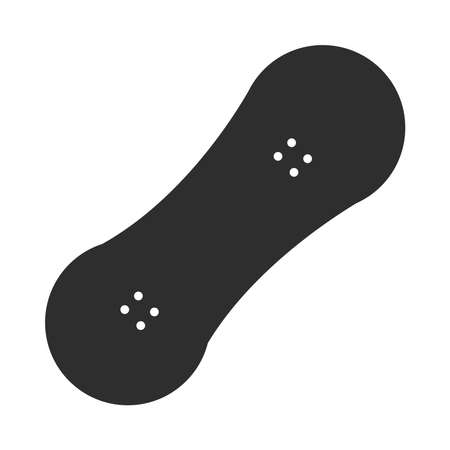 extreme sport skateboarding equipment active lifestyle silhouette icon design vector illustrationのイラスト素材