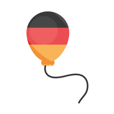 oktoberfest beer festival, german flag in balloon decoration celebration traditional design vector illustrationのイラスト素材