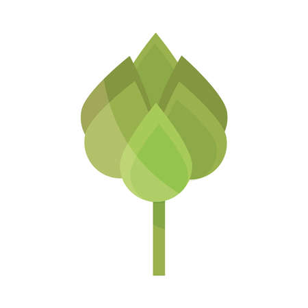 ecology leaves foliage nature button flat icon design vector illustrationのイラスト素材