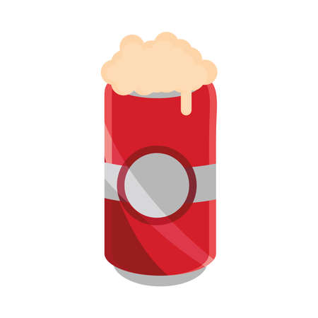 oktoberfest beer festival, beer can foam drink celebration german traditional design vector illustrationのイラスト素材