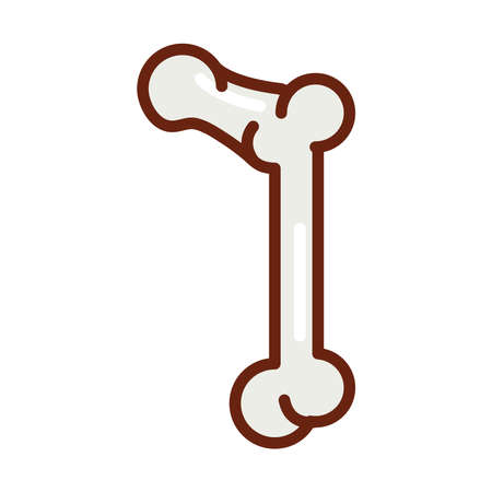 human body bone arm anatomy organ health line and fill icon vector illustrationのイラスト素材