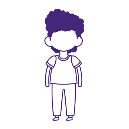 student boy cartoon character isolated design vector illustrationのイラスト素材