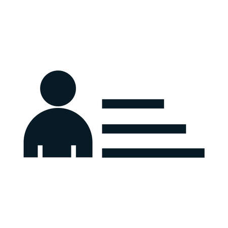 Elections, candidate character list, political election campaign silhouette icon design vector illustrationのイラスト素材