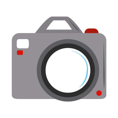 photography camera equipment lens flat icon style vector illustrationのイラスト素材