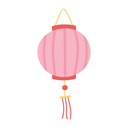 chinese lantern culture traditional isolated icon style vector illustrationのイラスト素材