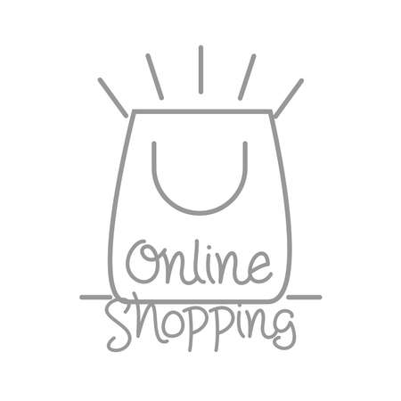 new normal, online shopping prevention, after coronavirus, hand made line style vector illustrationのイラスト素材