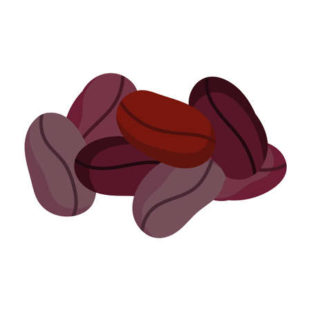 coffee dry seeds isolated icon style vector illustrationのイラスト素材