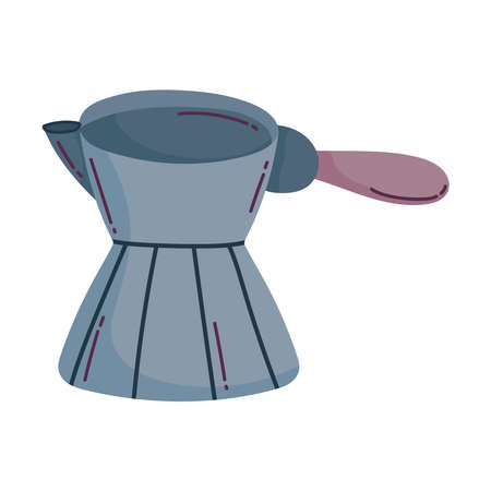 turkish cezve maker coffee isolated icon style vector illustrationのイラスト素材