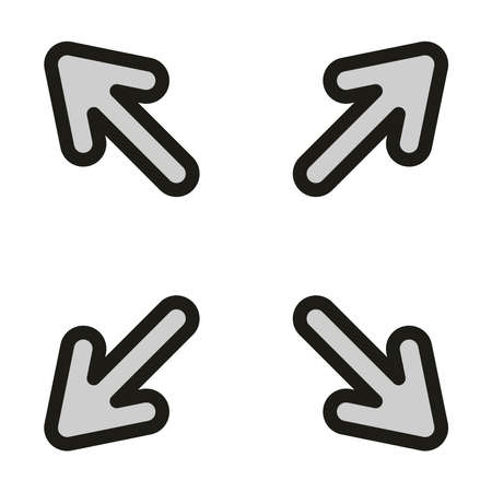 user interface maximize window button linear and fill style vector illustrationのイラスト素材