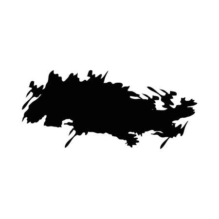 brush strokes watercolor background black paint vector illustrationのイラスト素材