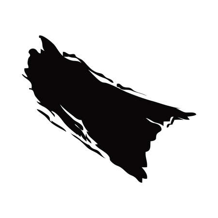 detail brush paint stroke spots abstract design vector illustrationのイラスト素材