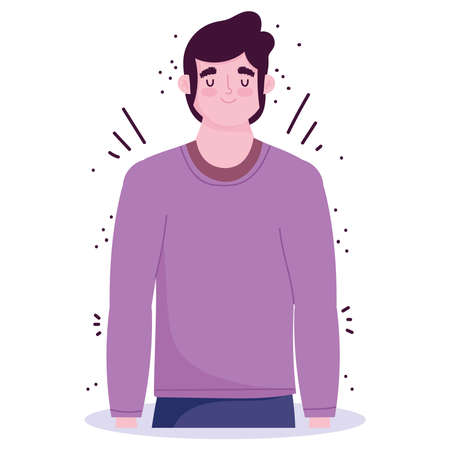 businessman portrait cartoon employee character icon vector illustrationのイラスト素材