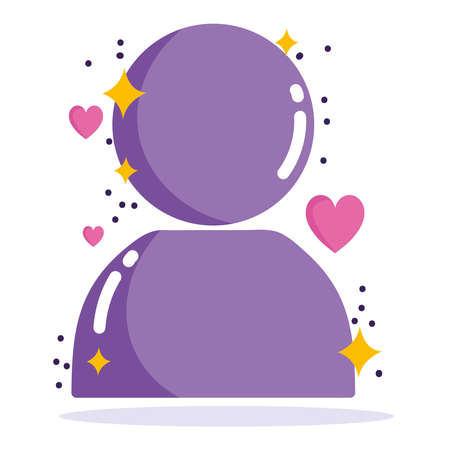 social media, character avatar in cartoon style vector illustrationのイラスト素材