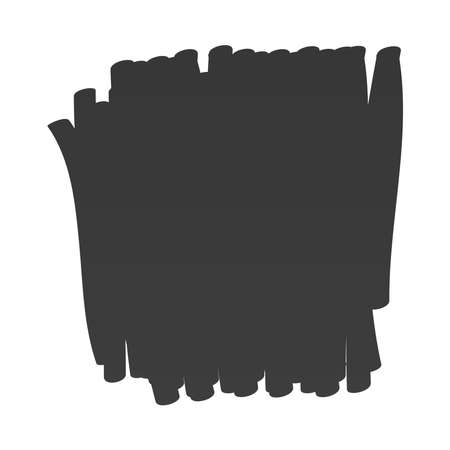 scribble stain brush stroke black ink vector illustrationのイラスト素材