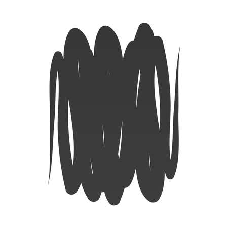 scribble stain brush strokes abstract vector illustrationのイラスト素材