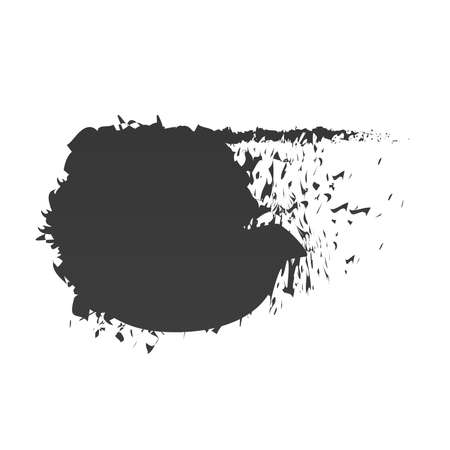 scribble stain shape abstract black paint vector illustrationのイラスト素材
