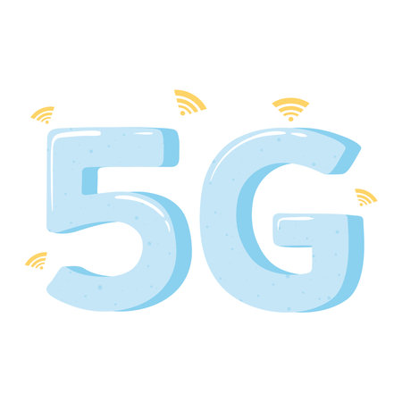 5G wifi connection high speed internet design vector illustrationのイラスト素材