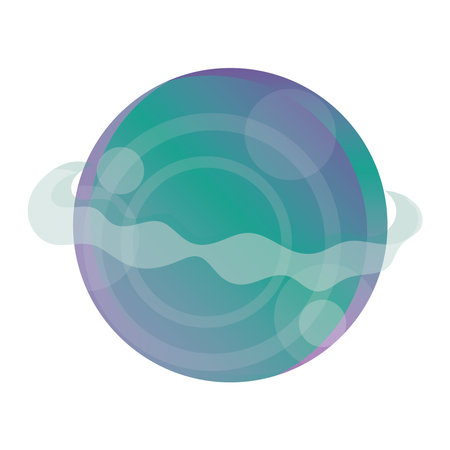 space solar system planet galaxy astronomy, icon style vector illustrationのイラスト素材