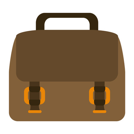 suitcase accessory work icon cartoon vector illustrationのイラスト素材