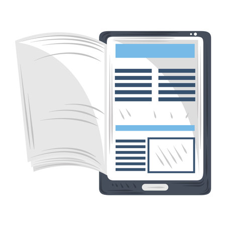 ebook smartphone online learn academic and education vector illustrationのイラスト素材