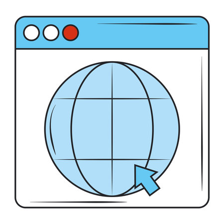 web development website world click creation digital software vector illustrationのイラスト素材