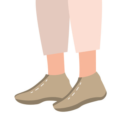 male trendy green shoes design, Cloth fashion style wear and store theme Vector illustrationのイラスト素材