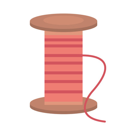 thread roll design, Embroidery weaving and sewing theme Vector illustrationのイラスト素材