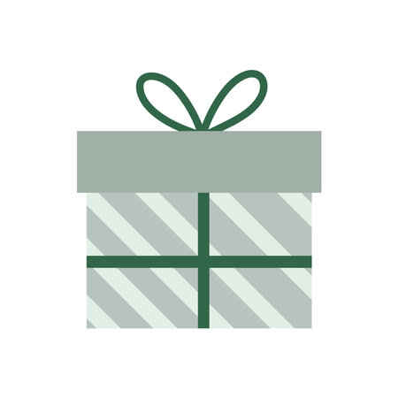 gift box surprise party celebration icon white background vector illustrationのイラスト素材