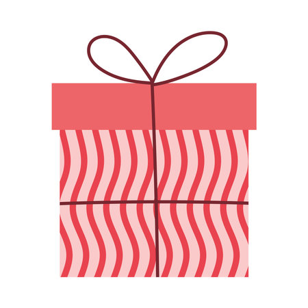 gift box surprise icon white background vector illustrationのイラスト素材