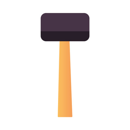 gavel construction and renovation tool icon, home repair concept vector illustrationのイラスト素材