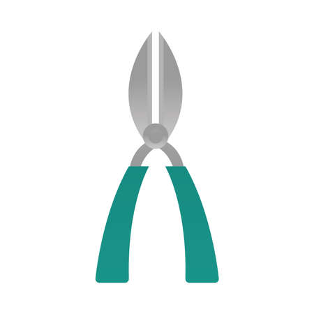 scissors construction and renovation tool icon, home repair concept vector illustrationのイラスト素材