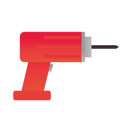 drill construction and renovation tool icon, home repair concept vector illustrationのイラスト素材